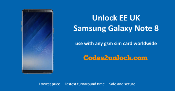Samsung Note 8 Unlock Code Free